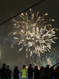Vuurwerk op de Erasmusbrug